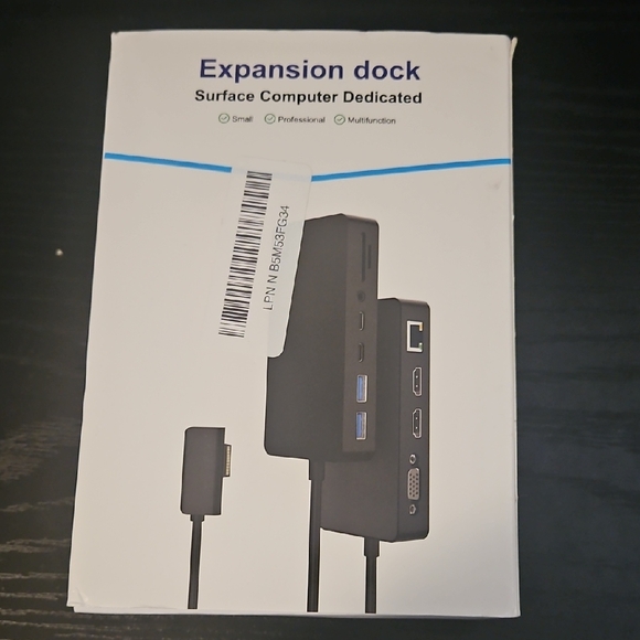 Microsoft Black Expansion Dock for Surface - Picture 1 of 7